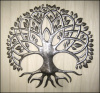 Metal Art Tree Design, Haitian Steel Drum Art, 24", Tree of Life, Metal Wall Art, 
